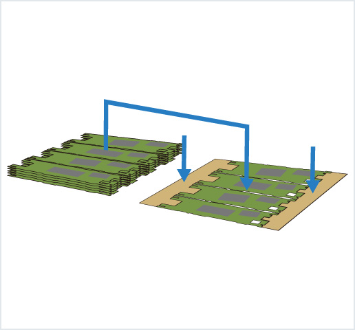 ［Image］PCB placer： HDI 基板用高精度框架排列机